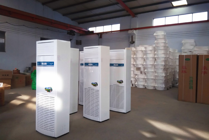 柜式水溫空調生產場景