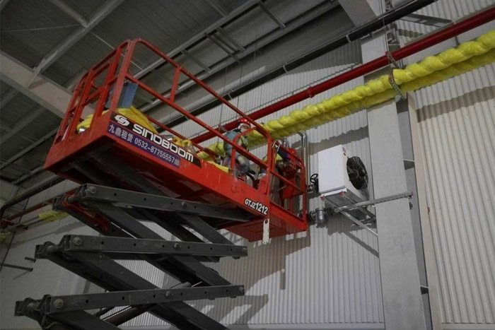 廠房蒸汽暖風機案例實拍