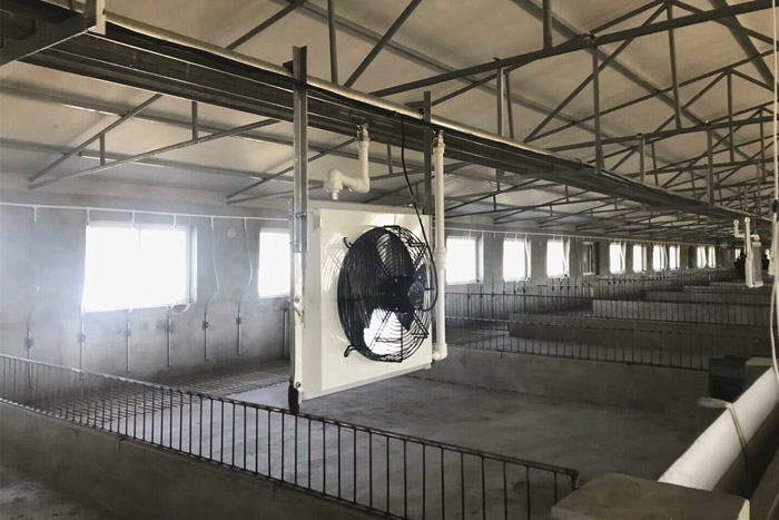 畜牧熱水暖風機案例實拍