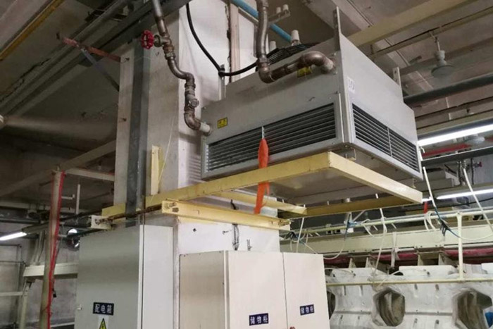 高大空間熱水暖風機案例實拍